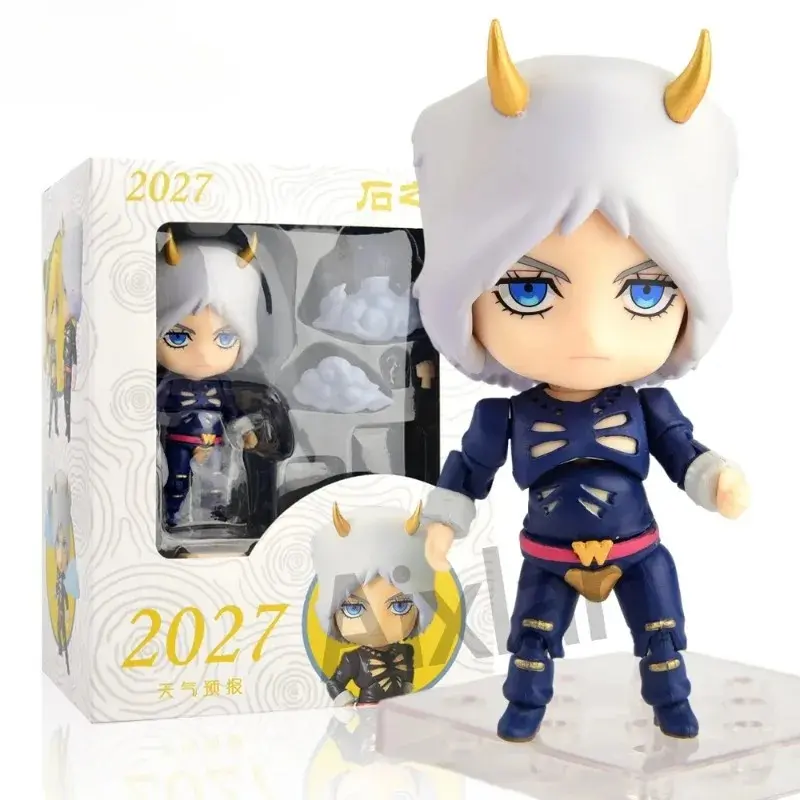#2027 JoJo's Bizarre Adventure Figure Weather Report Cute Edition 10cm JOJO PVC Action Figure Amine Collectible Figurine