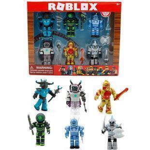Roblox building block figurine with accessories comes in two color boxes, packaged in bags popular
