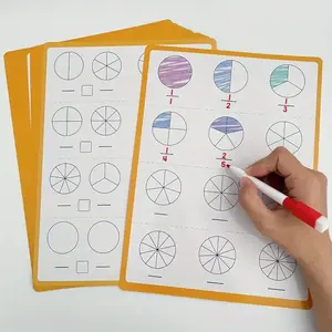 10 Piece Fraction Operation Tool Set, Durable Dry Erase Double-Sided Board, Teacher Recommended Math Learning Tools, Classroom/home Use