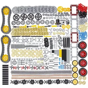 852pcs Technic-Parts Gears-Axle-Pin-Connector Compatible with Mainstream Brands, Shock-Absorber Wheels Chain Link Frame Joints Differential Engine Kit. MOC Pieces for Toy Building Setsfidget toys