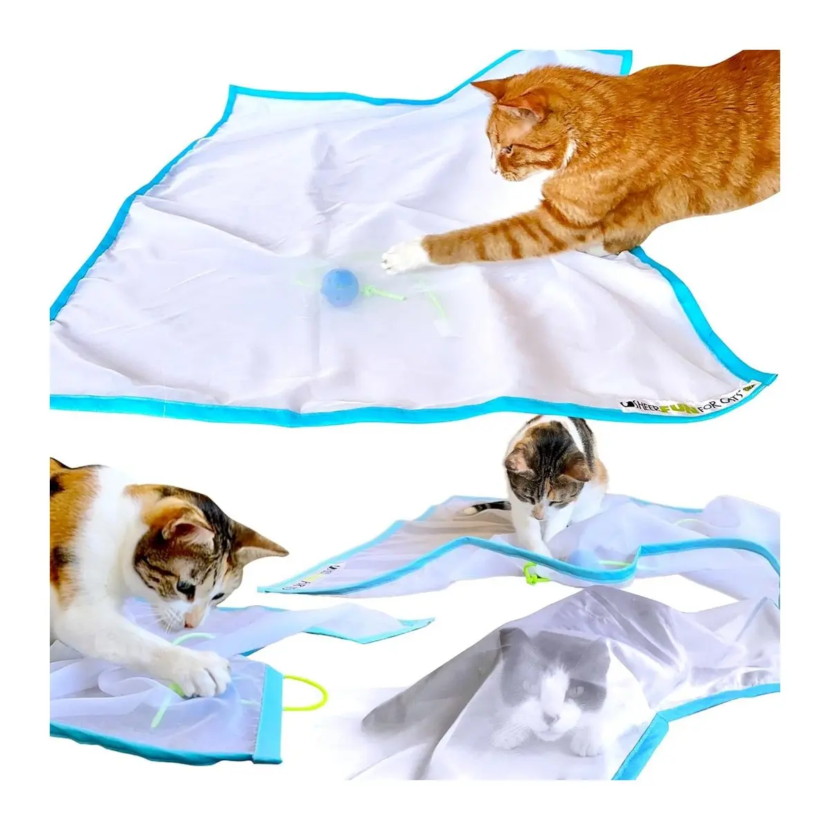 Playmat with Ball, Hide and Seek Design, Interactive Pet Toy
