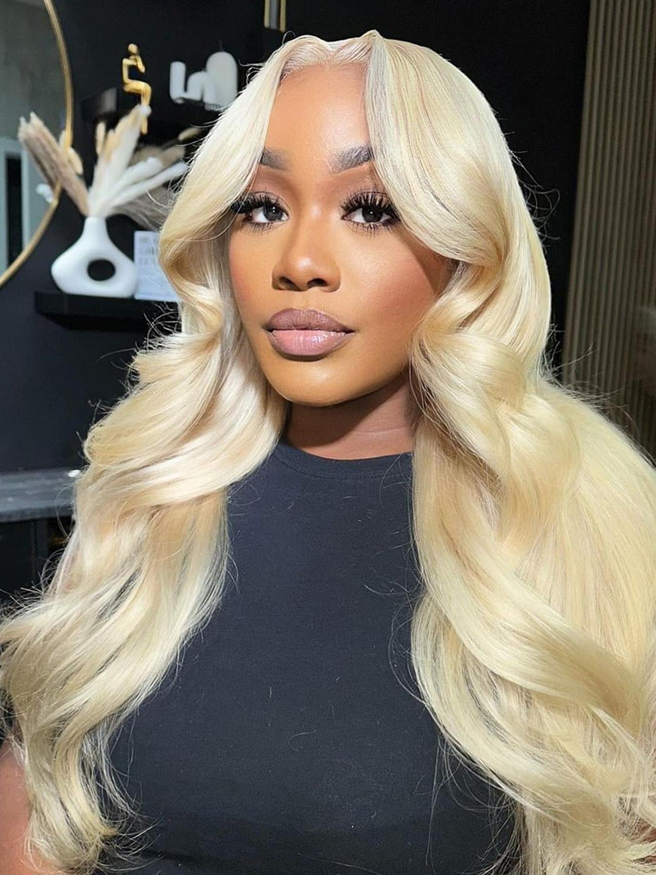 Women's 26 Inch Long Body Wave Lace Front Wigs, Natural Fluffy Glueless Wigs without Bangs, Synthetic Wigs for Party, Daily Hairstyle Decor, Glueless Frontal Wig, Body Wavy Wig