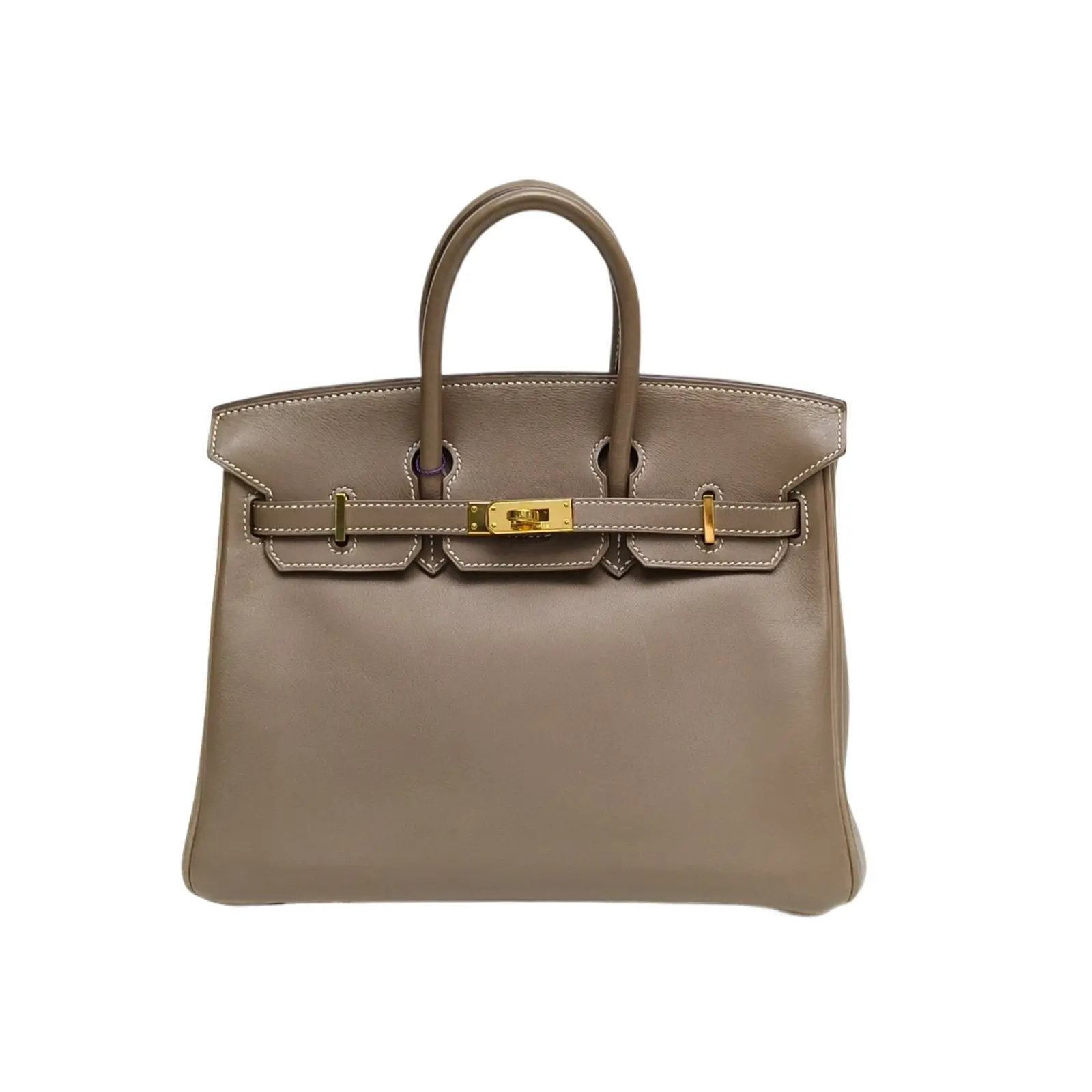Pre-owned HERMÈS HERMES Birkin 25 Étoupe(18) Swift Leather L in P226157012