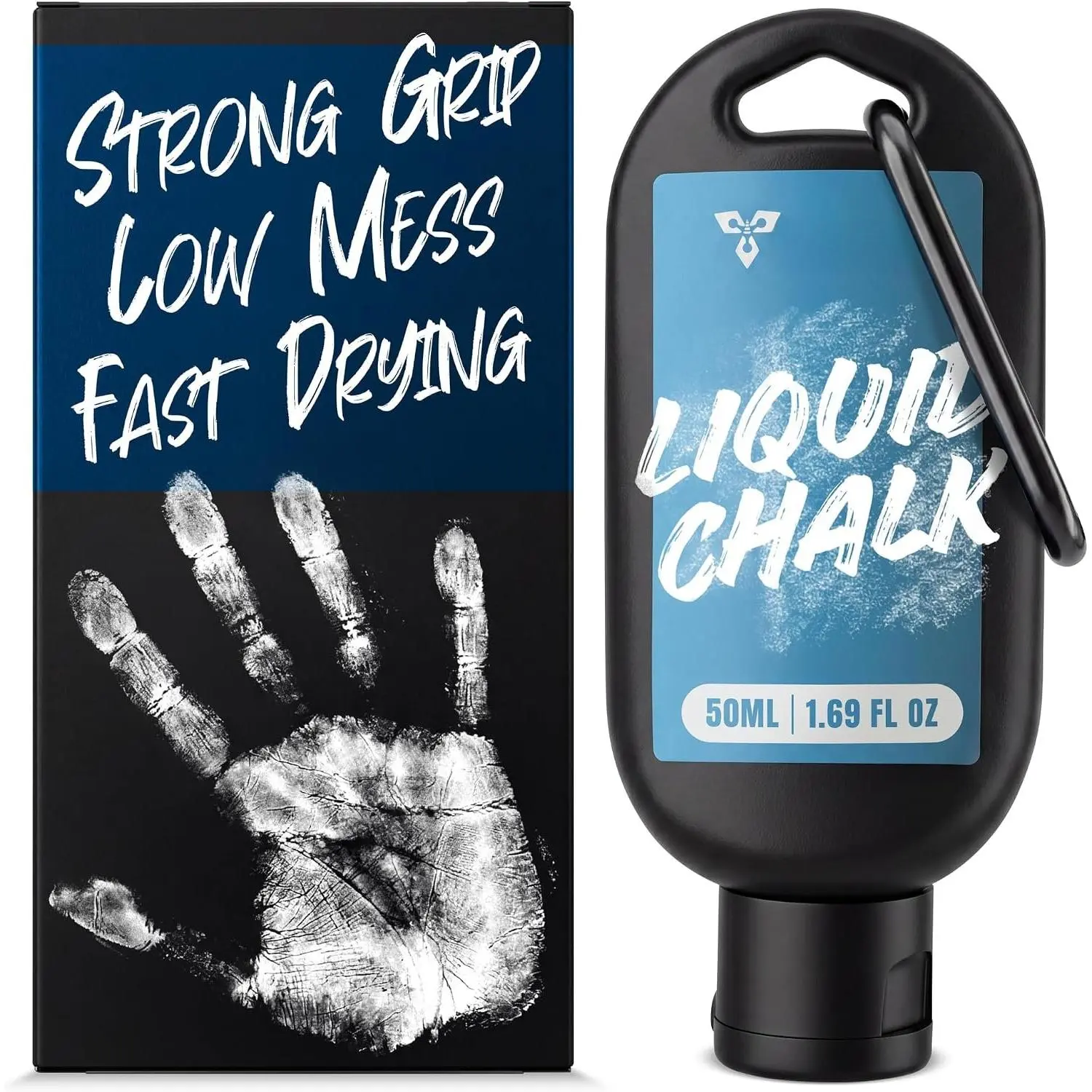 Liquid Chalk for Gym & Weightlifting - -Drying Liquid Gym Chalk, Long-Lasting Grip - Mess-Free, Dust-Free Lifting Chalk, Climbing Chalk & Hand Chalk for Pull Ups, Gymnastics & Workout