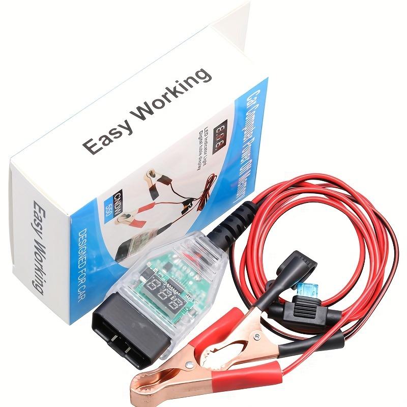 Car Battery Replacement Tool - Keeps Original Vehicle Data, Continuous Power Supply for Onboard Computers, OBD Compatible, Vehicle Data Saving, Continuous Power