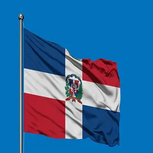 Dominican flag, 90x150cm. Flag of the Dominican Republic.