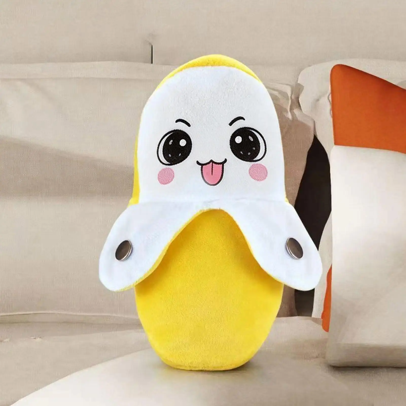 creative Banana Pillow human-sensing banana metronome plush toy parent-child interactive Banana Toy Birthday gifts for kids