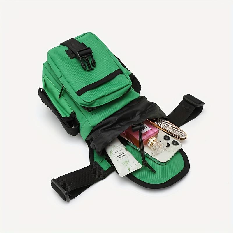 Motorcycle Leg Bag - Thigh Bag for Women with Adjustable Strap and Buckle Closure - Foldable and Unlined Nylon Storage Waist Pack