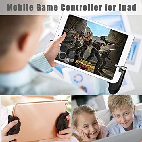 SUNDAY MIRTH Mobile Game Controller for iPad/Tablets, Sensitive Shoot Aim Gamepad Trigger for PUBG/Knives Out, Handgrip for Tablet & Smartphones