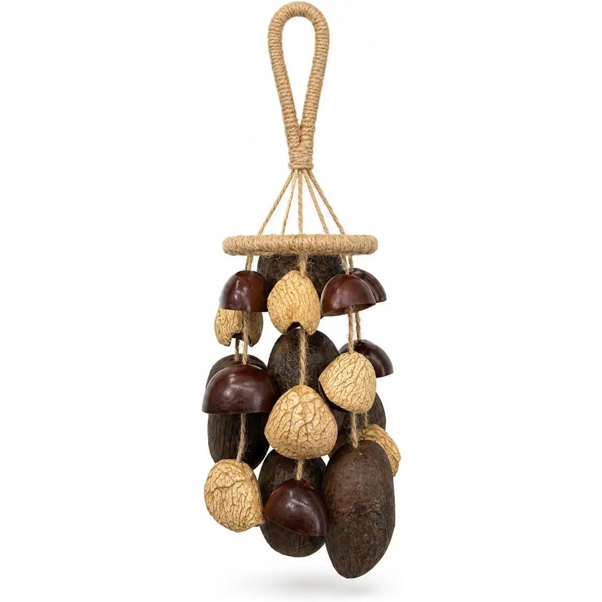 Natural Seed Shaker Wind Chime, Handmade Sound Healing Instruments for Meditation, Yoga & Reiki, Seed Instrument with Relaxing Nature Sounds, Healing Instruments for Home Decor & Mindfulness