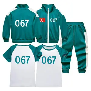 2025 New Squid No O/X 067 T-shirt Sung Gi-hoon Cosplay Sportswear Games Carnival Party Costume Unisex