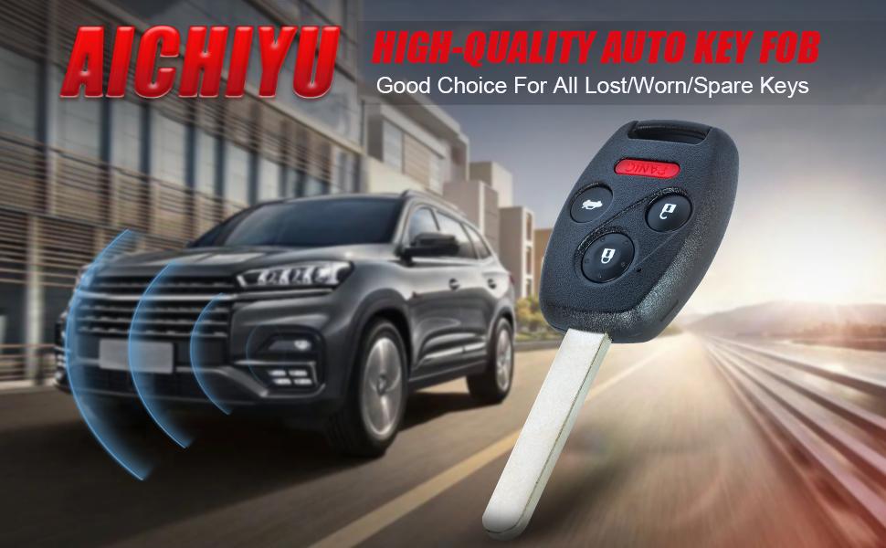 Key Fob Replacement KR55WK49308 Remote Control Car Key Fob for Honda Pilot 2009 2010 2011 2012 2013 2014 2015 | Accord Sedan 2008-2012 4 Buttons 313.8Mhz ID46 Chip 35118-TA0-A00