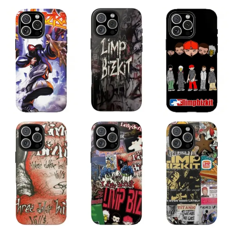 Inspired L1mp Bizk1t Trend Nu Metal Vintage Band Aesthetic Phone ,For iPhone 17 Pro Max 16 15 14 13 12 11 8 7 Plus Pro Max/X/XS/XR and for Samsung S21 S22 S23 S24 S25 S26 Fe/Plus/Ultra,Best Gift Idea For Yourself, Partner,Family&Friends, Protection Casing