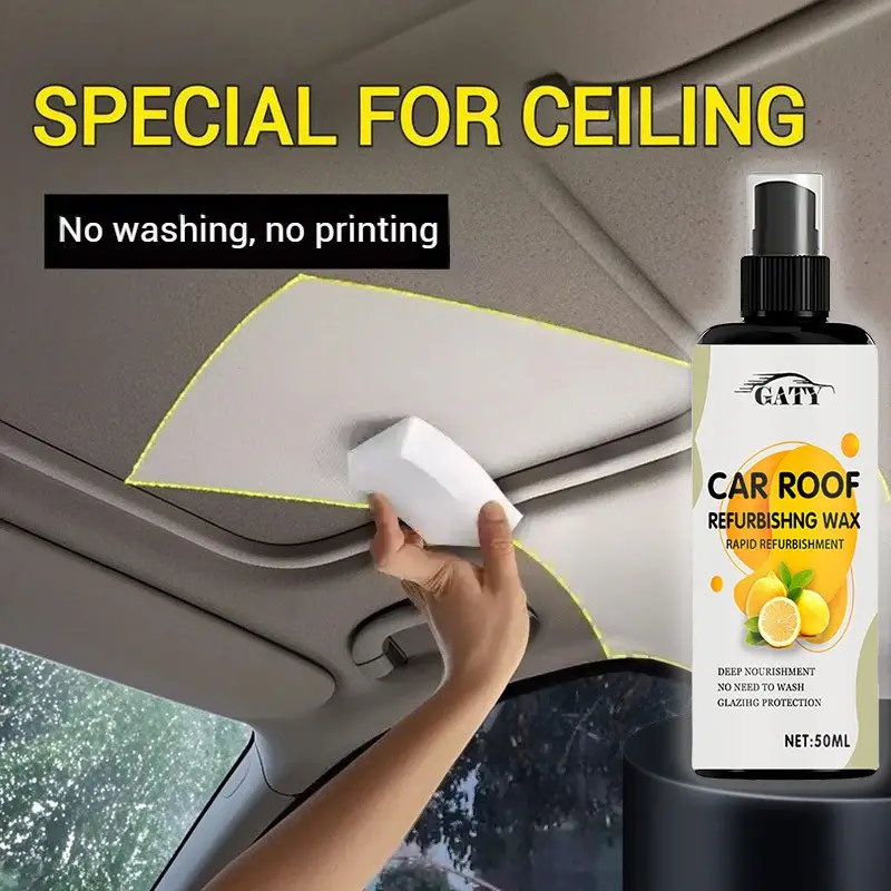 Car Roof Repair Spray - Ph-Neutral Cleaner for Seats And Headliners, Removes Dirt And Stains, Comprehensive Car Interior Care