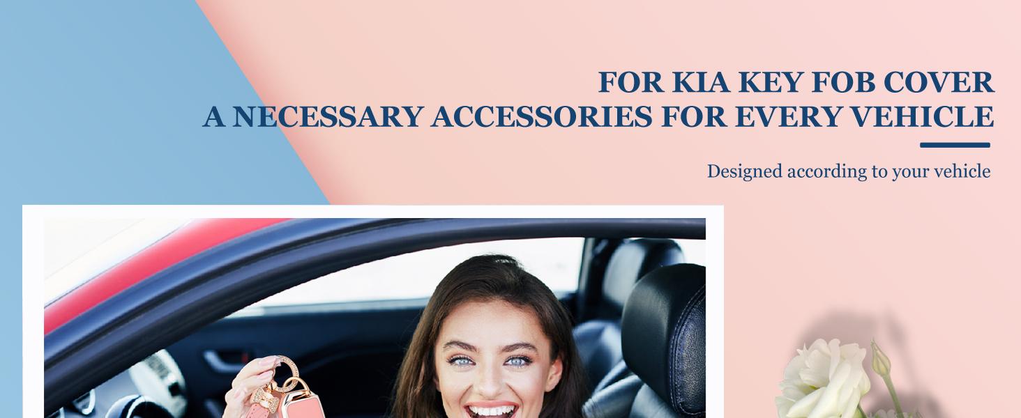 for Kia Key Fob Cover - 5 Button TPU Key Case Shell Protector with Keychain Fit for Kia K5, Forte, Sportage, Soul, Seltos, Telluride, Sorento, Niro (Purple)