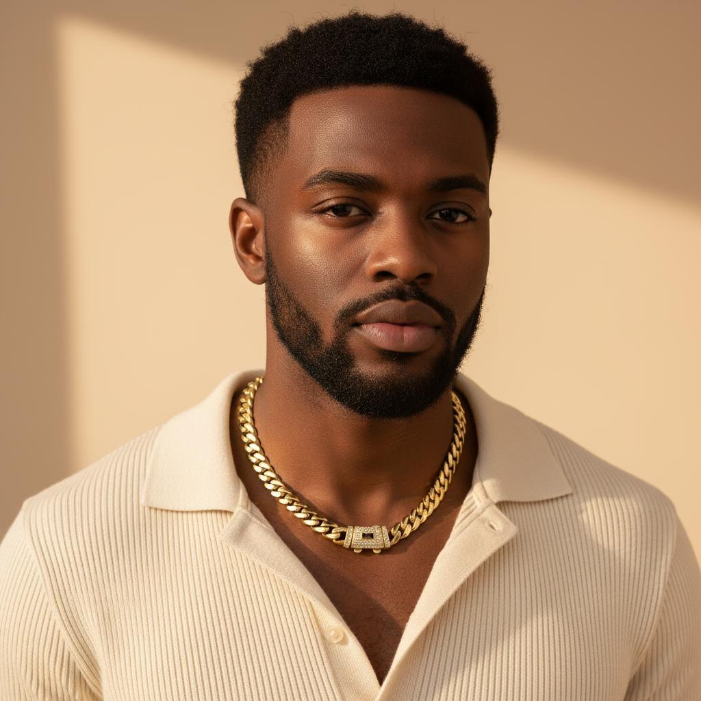 【Set】14K gold-plated Cuban necklace and bracelet combination set, new anti-rust technology, comfortable to wear and non-allergic. 6/8/10/12/14mm can be selected. Suitable for leisure, business, entertainment and any other occasions Valentine's Day gift