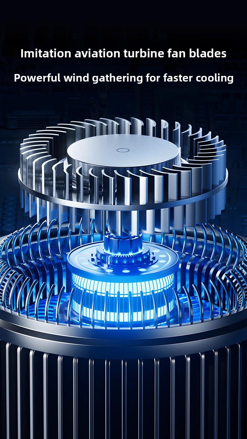 New Neck-Hanging Bladeless Fan USB Rechargeable Office Lazy Person Portable Silent Mini Fan