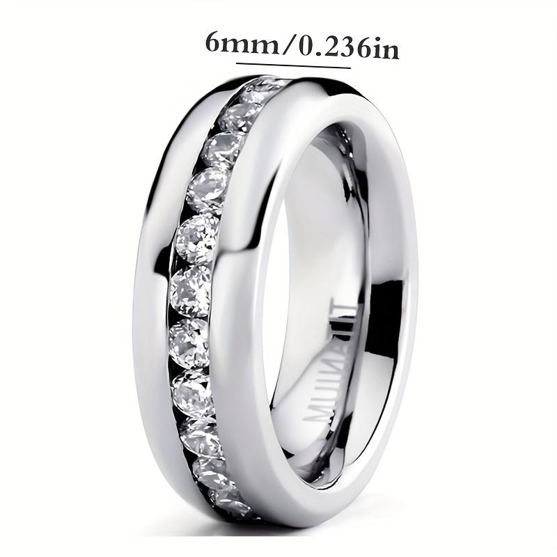 1 Piece minimalist rings Never Fade Stainless Steel Ring Men Women Couple Ring Single Row Full Diamond Cuban Ring Engagement Wedding Band friendship rings 1 Piece minimalist rings Never Fade Stainless Steel Ring Men Women Couple Ring Single Row Full Diamond Cuban Ring Engagement Wedding Band friendship rings
