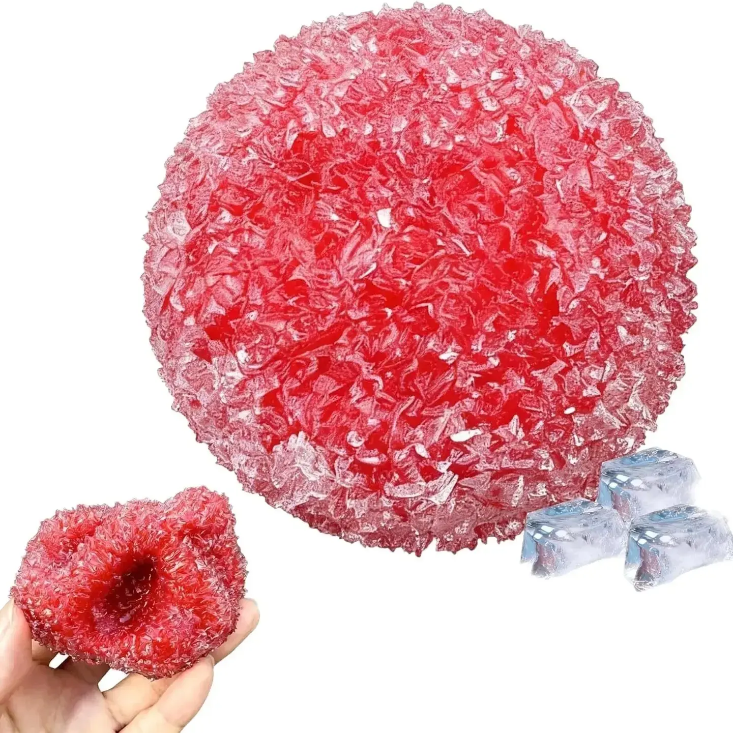 1/4pcs Soft Sensory Decompression Ball, Smoothie Texture Memory Gel Toy, Anxiety Relief Squeeze Ball, Suitable for Children and Adults, Autism Friendly