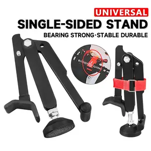 Universal Motorcycle Single-Sided Stands, Adjustable Side Stand Bracket, Portable Repair Tool, Heavy-Duty Stable Parking Rack