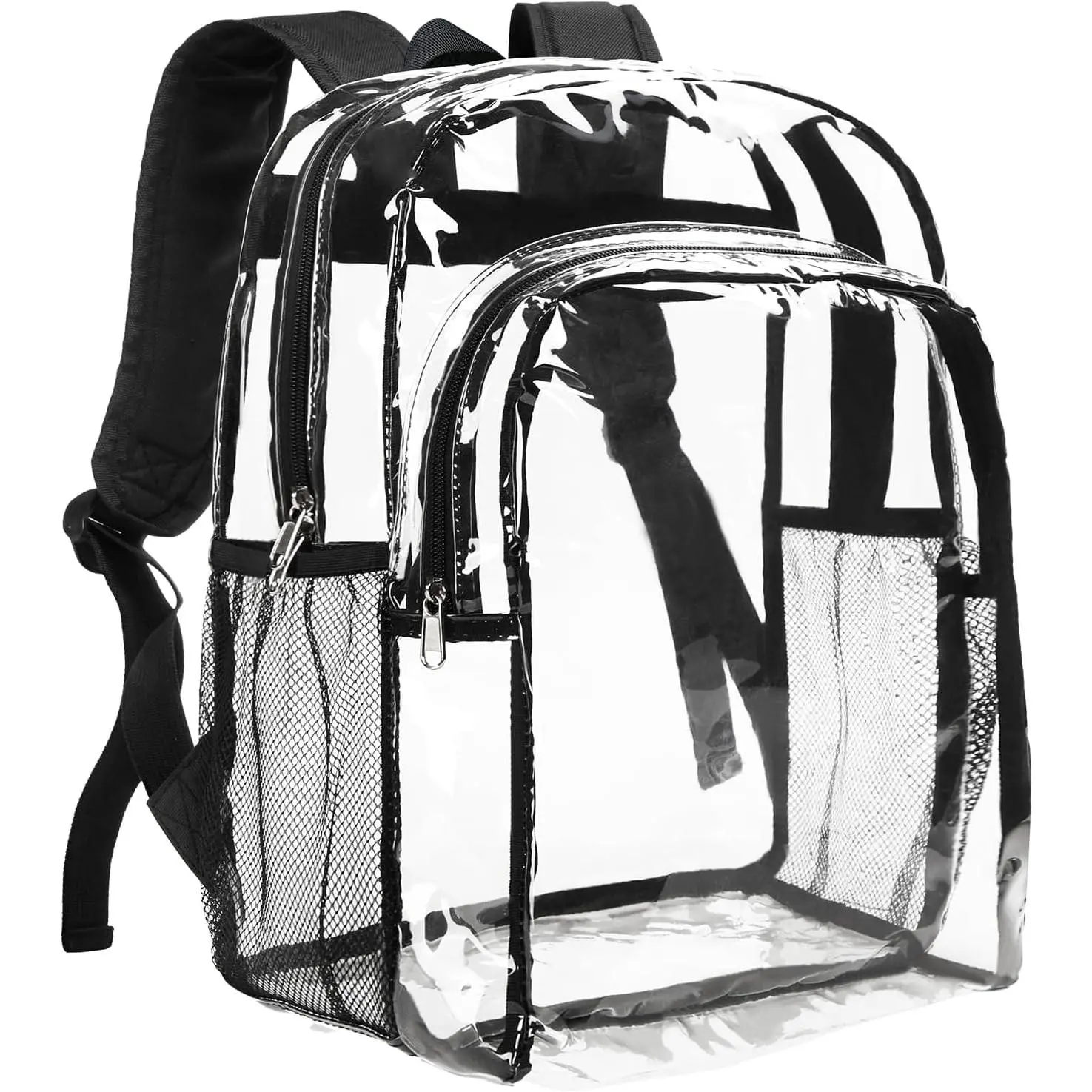 Clear Backpack Heavy Duty - Clear Backpacks Transparent Bookbag for Girls Boys Large See Through Bag for Work, College, Concert - BlackGift