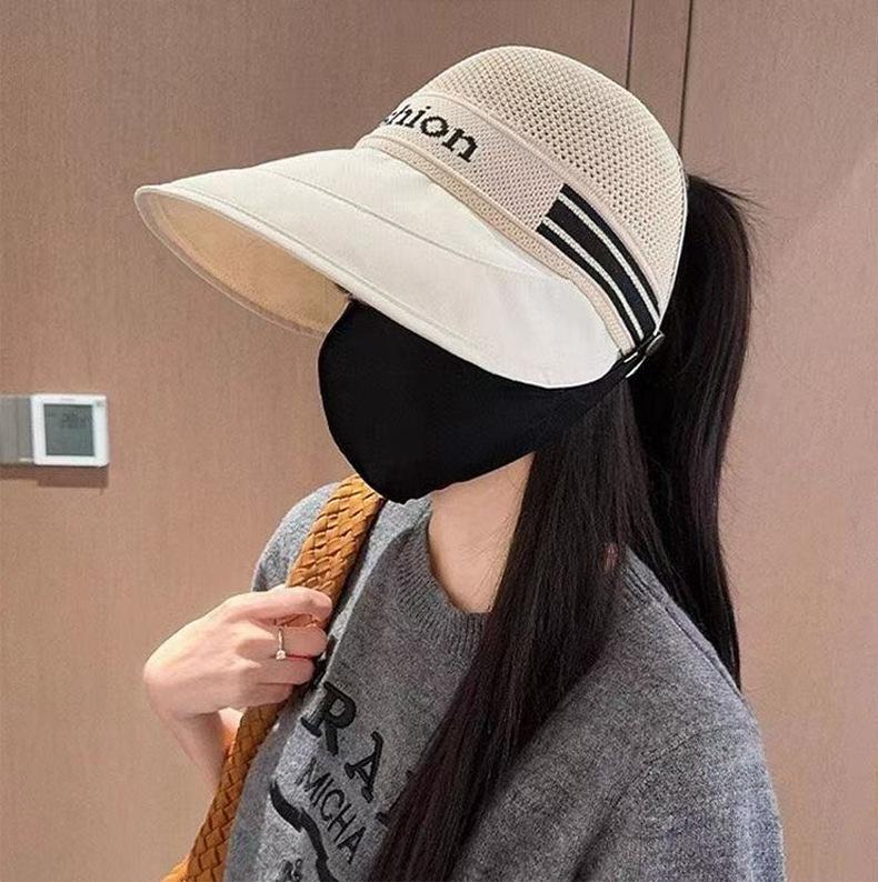 Outdoor sports cap, outdoor sun protection cap, women's fisherman hat, hollowed-out breathable UV protection, baseball cap, sunshade cap, sun hat