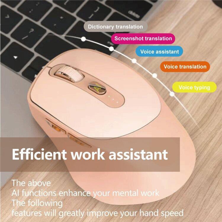 AI Smart Mouse D8 Wireless Bluetooth Rechargeable Mouse Artificial Intelligence Voice Typing Writing Translation Drawing Mouse AI Smart Mouse D8 Wireless Bluetooth Rechargeable Mouse Artificial Intelligence Voice Typing Writing Translation Drawing Mouse