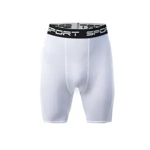 Men'S Compression Sports Shorts, Breathable And Elastic, Colored Thread And Colored Waistband in Solid Color, Suitable for All Seasons, Tight-Fitting, Suitable for Yoga, Training, Hiking, Leisure, Running, Gym, Sports, Outdoor Activities