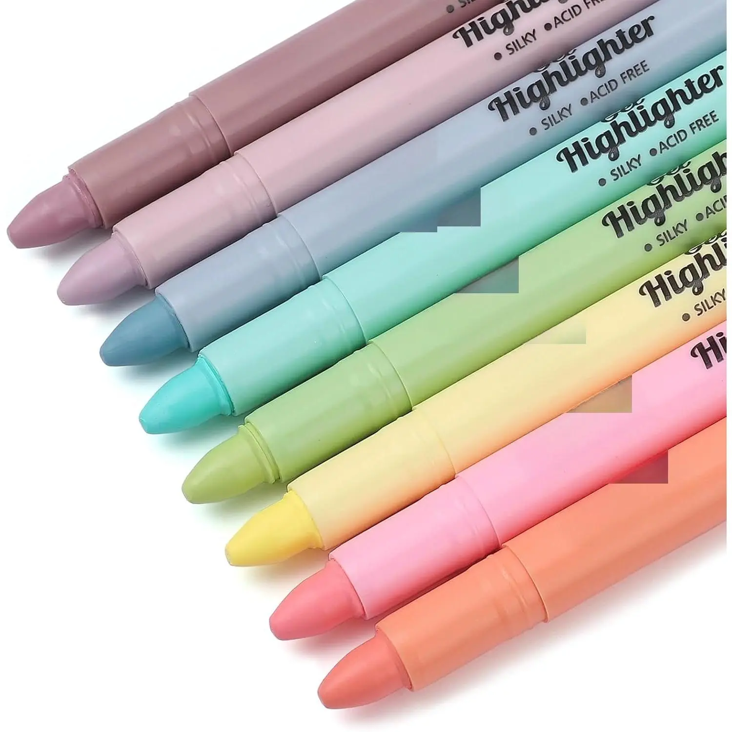 Highlighter, 8 Sorbet Colors | Dry Highlighter, No Bleed Marker Pens, 70641