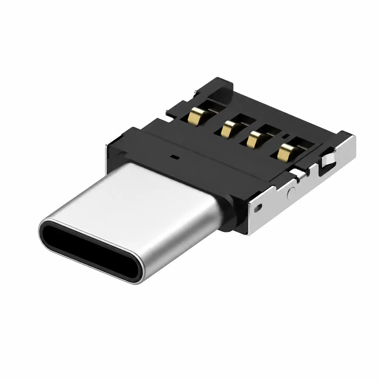 USB C OTG Adapter, Type C to USB Converter Portable Data Transfer Connector for Computer Smartphone