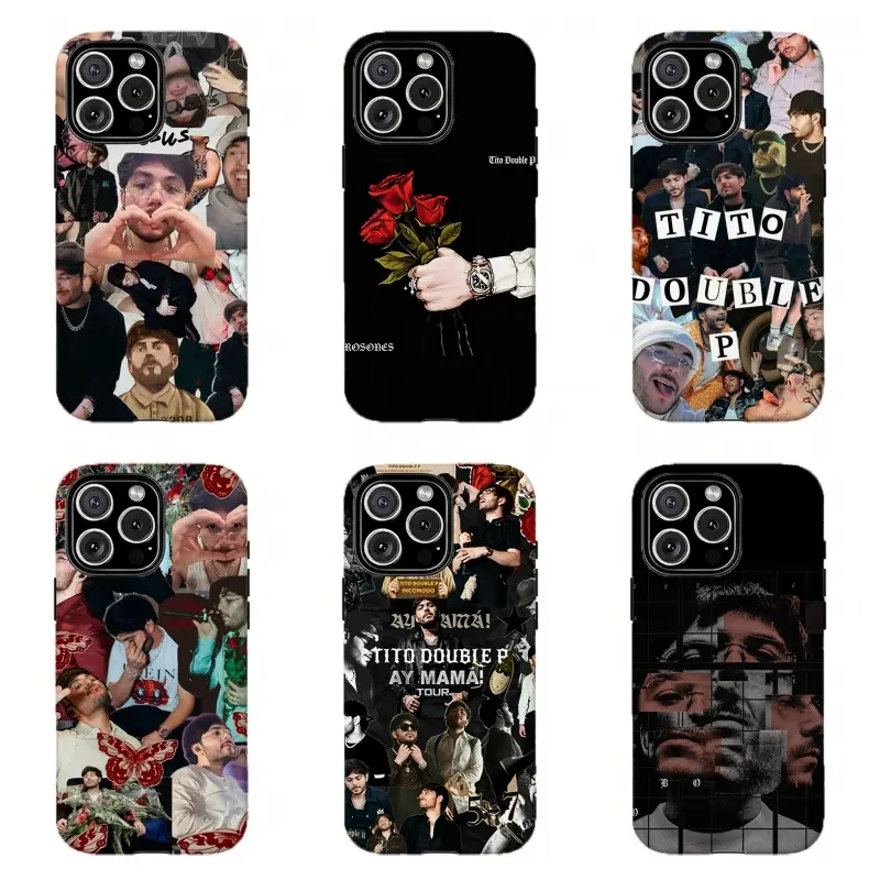 T-Tito D-Double P Collage Phone Case,Mexican CorridoY2K Latin Aesthetic Case,For iPhone 17 Pro Max 16 15 14 13 12 11 8 7 Plus Pro Max/X/XS/XR and for Samsung S21 S22 S23 S24 S25 S26 Fe/Plus/Ultra,Best Gift Idea, Protection Casing