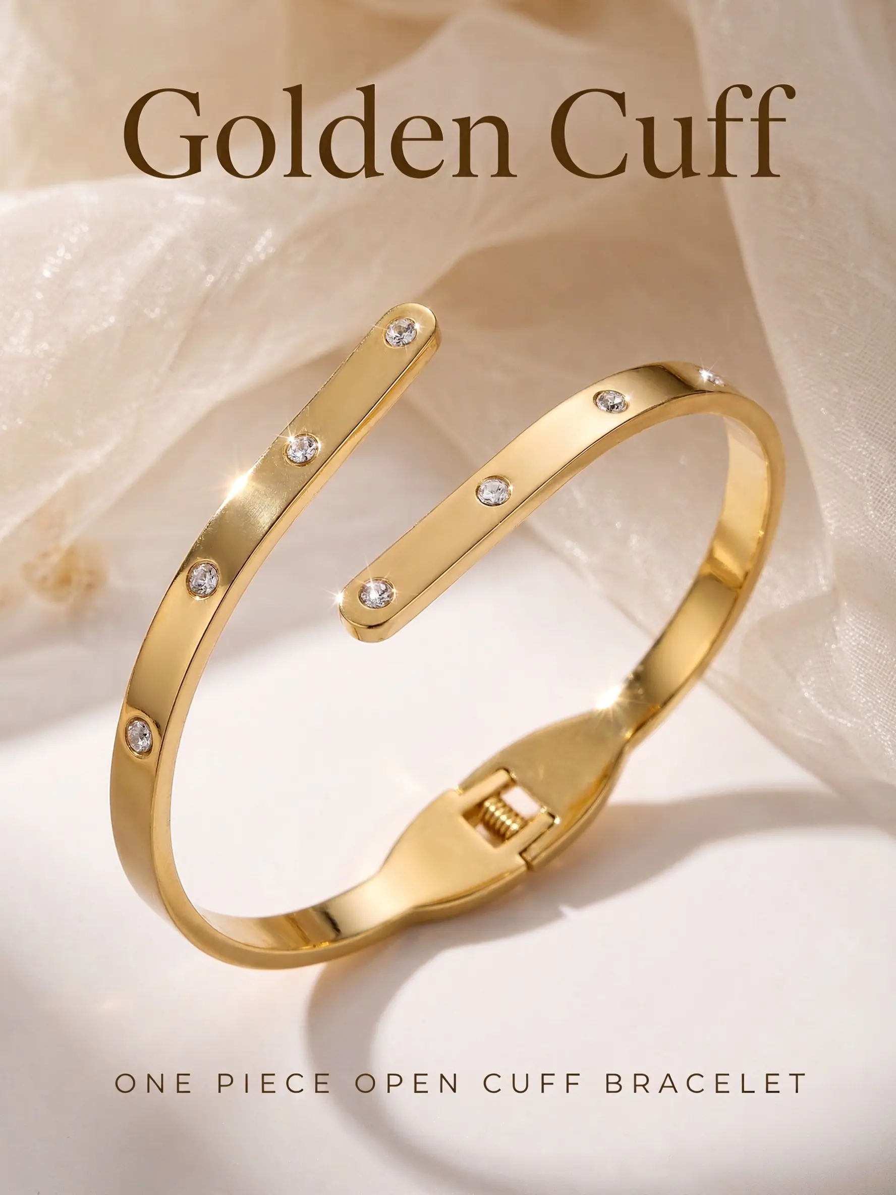 Party Nightclub Bounce Zircon Open Bangle, Y2K Harajuku Style Wide Band, Stainless Steel Plated, Daily Wear Accessory