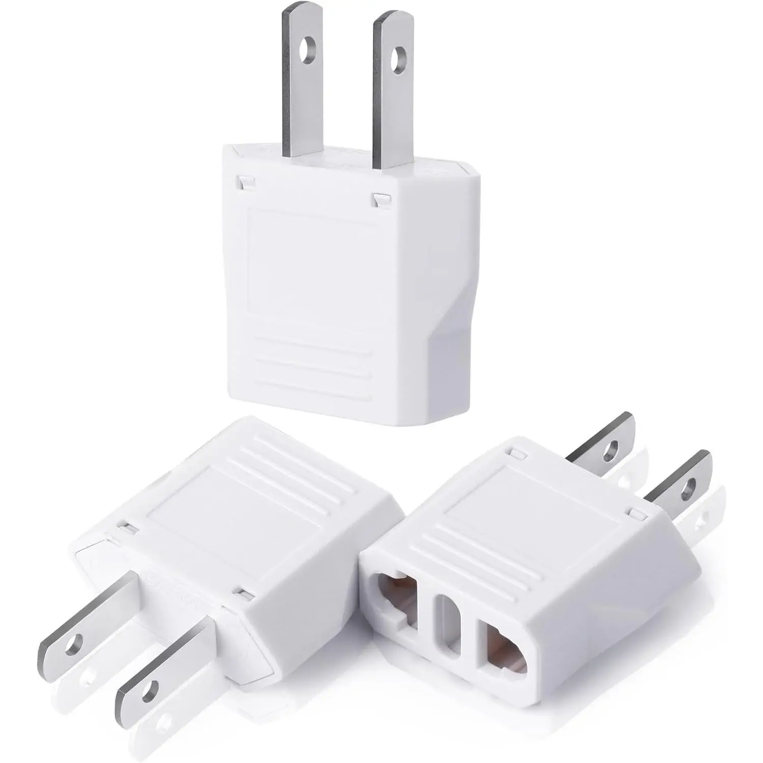 - European to  Plug Adapter, 3 Pack EU to  Adapters |  to  Plug Adaptor Travel Adapters European to   Mexico