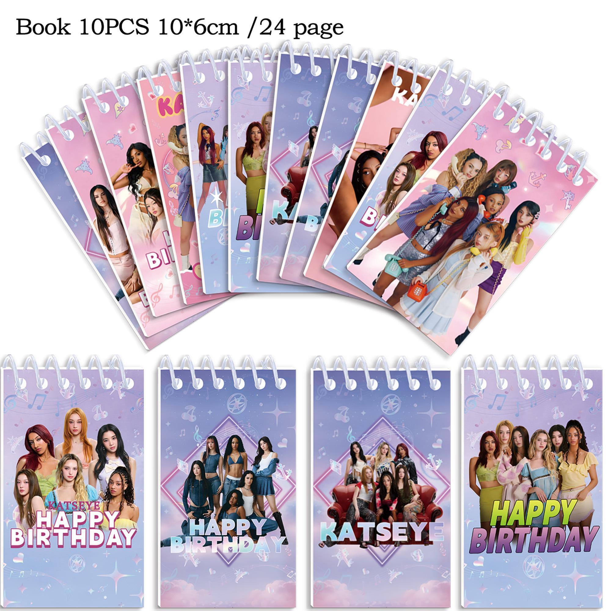 kpop katseye Birthday Decoration Party Tableware Tablecloth Cup Plate Napkin Bag Stickers Baby Shower kpop party favors Supplies