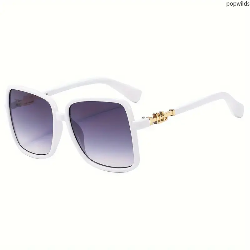 Elegant Women Square Frame Sunglasses Casual Shades UV Protection Fashion Outdoor Sun Glasses