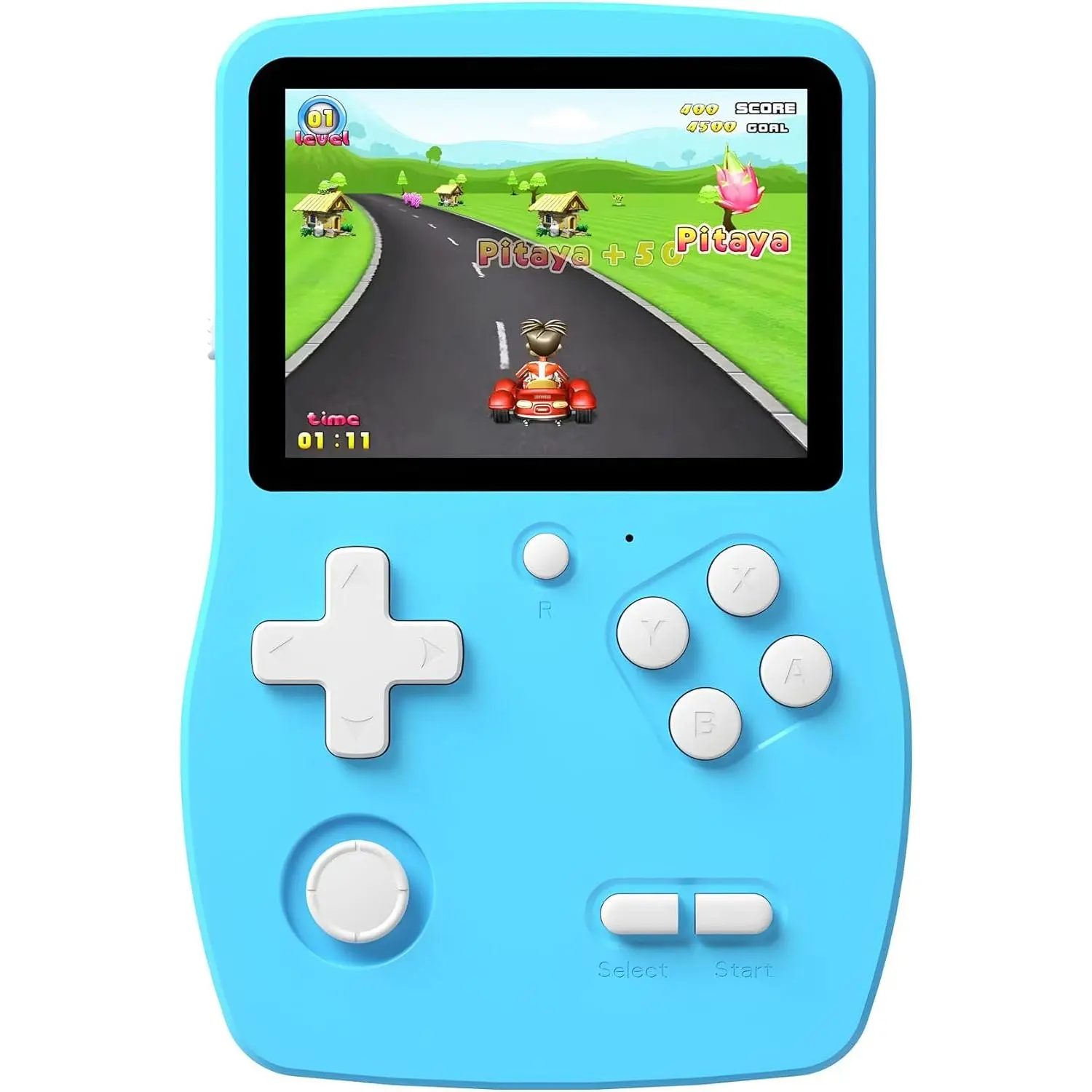 32 Bit Handheld Games  Kids Preloaded 139 Video Games, Portable Video Gaming Player with 3.0" IPS Screen and Rechargeable Battery, Mini Travel Games Electronic Gifts Toys  Boys Girls, Blue