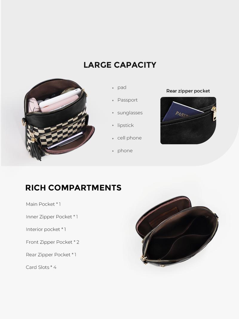 Women's Fashionable Plaid Pattern Shoulder Bag, Fashionable Patterned Bag, Casual Versatile Shoulder Bag for Daily Used, Trendy All-match Commuter Bag
