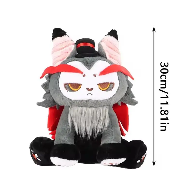 Hot Cat Plush Toy Funny Angel Dust Alastor TV Fans Collecting Gift Cute Cotton Stuffed Plush Doll Kids for Birthday Present