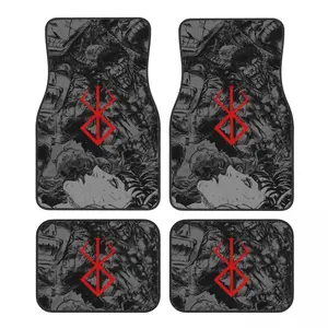 Anime Berserk Car Floormat Heavy Duty Front Rear Rubber Floor Mats Carpet Floor Protection Fits Most Vehicles