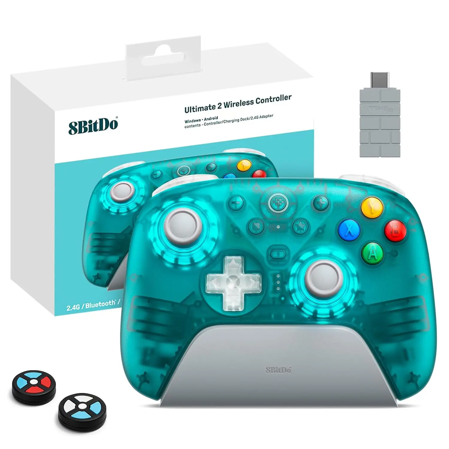 2  2.4G Controller (Transparent Blue)