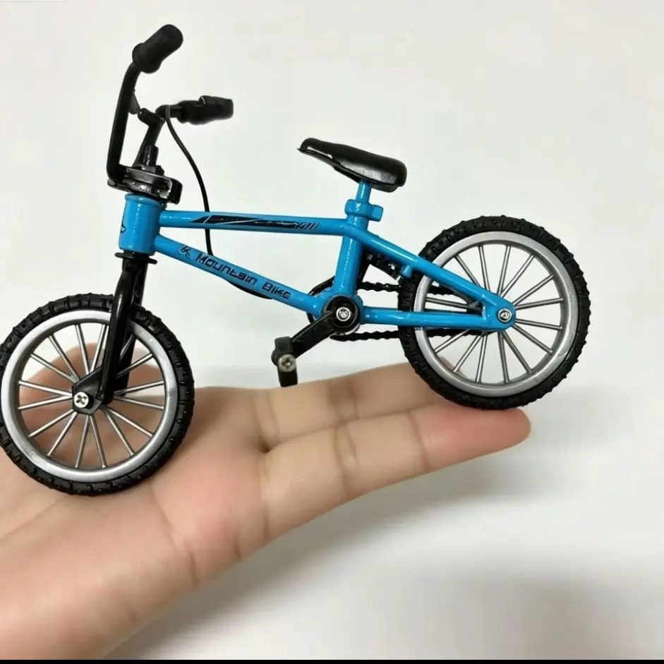 Realistic Bicycle Model Decoration, Alloy Mini Finger Bike, Creative Finger Riding Toy, Perfect Holiday Gift, Unique Decorative Item, Decompression Gift