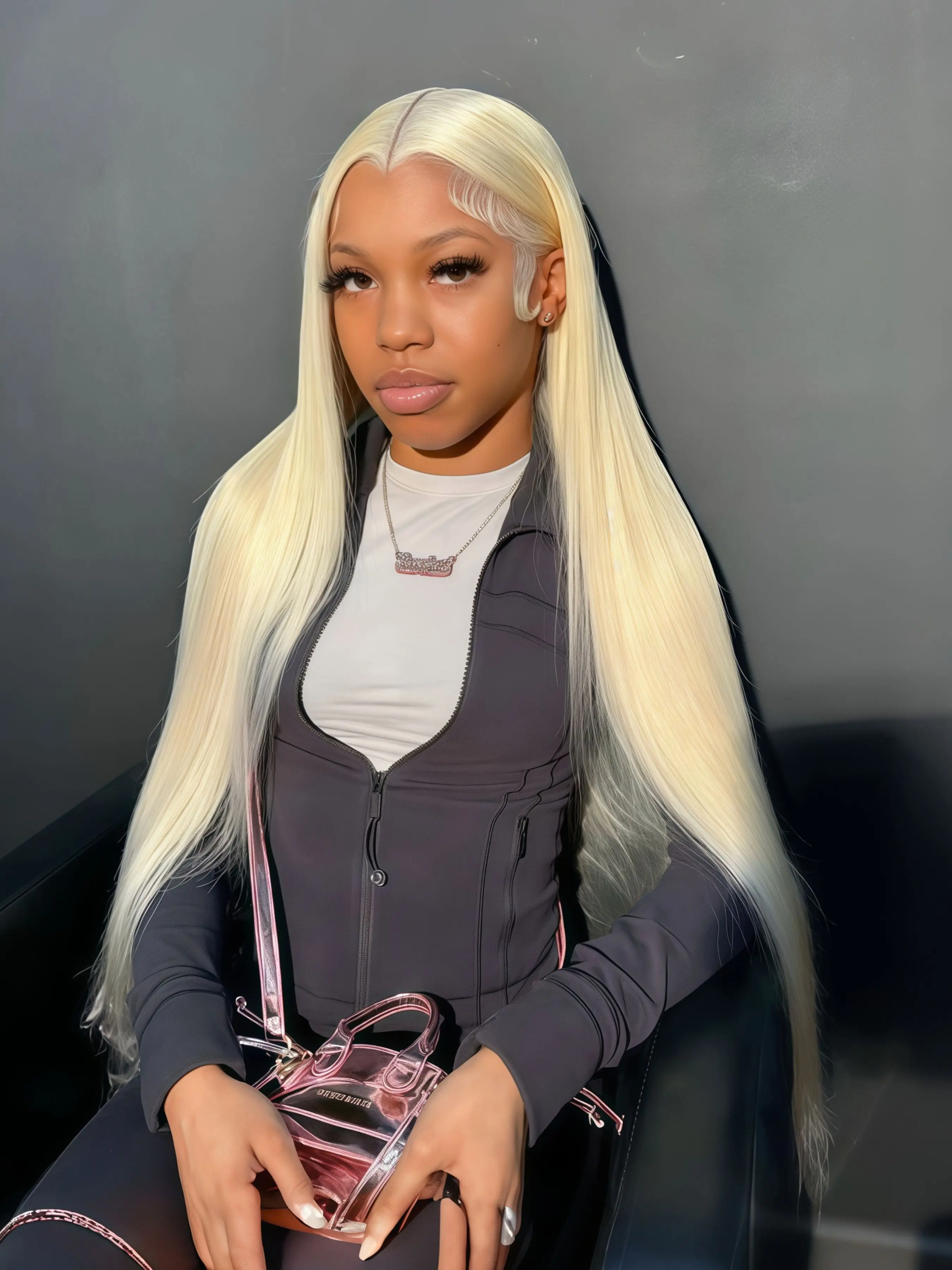 Blonde 13x4 Lace Front Wig, Pre-Plucked Synthetic Body Wave Wig for Valentine's Day Date Night, Blonde Wavy Long Wigs for Women Party Cosplay Stage Performance, Ideal Valentine's Day Gift 28 Inch