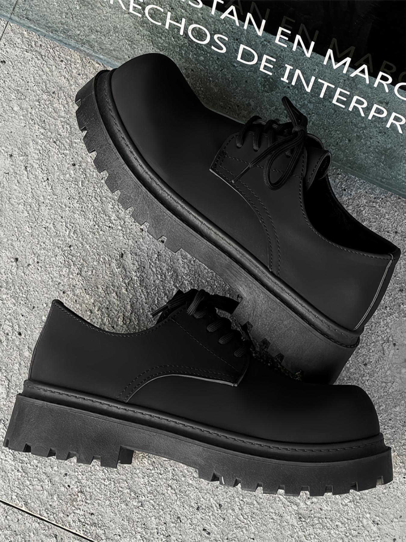 Men's Business Fashion Solid Color Lace Up Dress Shoes, Fashionable Comfortable Low Top Shoes for Daily Wear, Casual Versatile Shoes for Men, Boy, PU Leather Shoes