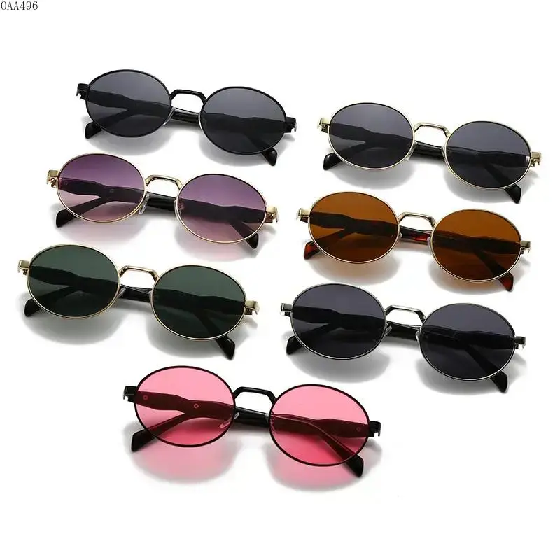 Women’s Y2K 90s Mini Frame Sunglasses, Gold Tone Semi Rimless Metal Frame With UV400 Protection Lens, Vintage Retro Eyewear for Summer Travel, Street Style and Daily Wear