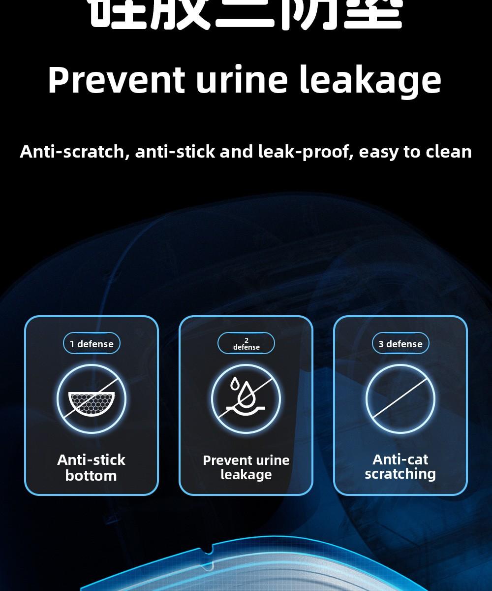 Smart app-controlled cat litter box, fully automatic, extra-large, anti-splash, enclosed cat toilet