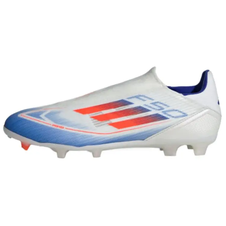 Adidas F50 League Unisex Football Shoes with MG and FG Studs in White Red Blue Trending Shoes, House White Official Shoes to Get / Maison Mihara