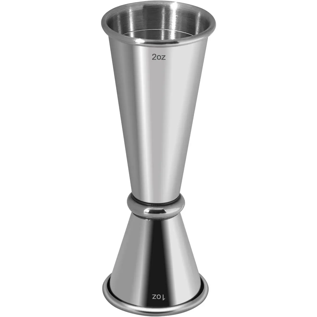 Stainless Steel  jiggers,Double Sided Jigger for Bartending, 2 OZ 1 OZ  Measuring Cup for Bar Party   Drink Shaker ()