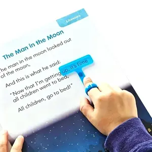 FingerFocus Guided Reading Strips Highlighter, 1 Pack Kids Reading Pointer Dyslexia ADHD Tools Special Education School Classroom Supplies 7.5*5cm