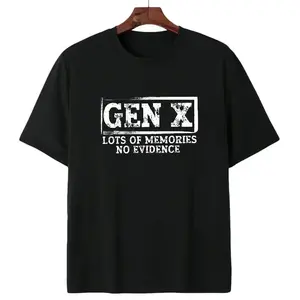 CVC cotton, neutral, humorous and satirical millennials, many memories, no evidence T-shirt, soft and loose version, design sense