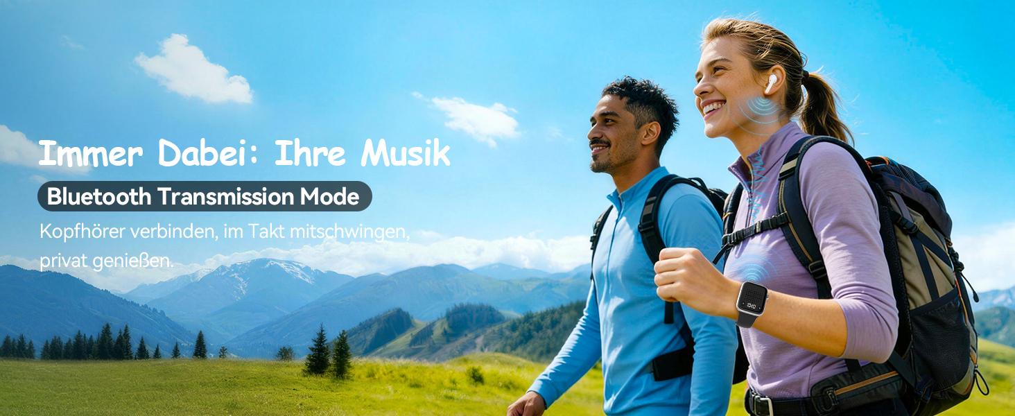 OHLPRO Wearable Bluetooth Speaker, Small, Portable Bracelet & Magnetic Clip-On Wireless Speaker Mini, Stereo HD Sound, Bluetooth 5.3 Hands-Free Function with Time Display, Ideal for Travel Sports